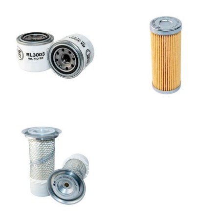 Filter Kit For Hitachi EX 35-2 Filter Service Kit with Kubota V1505 Engine Air, Oil, Fuel Filters