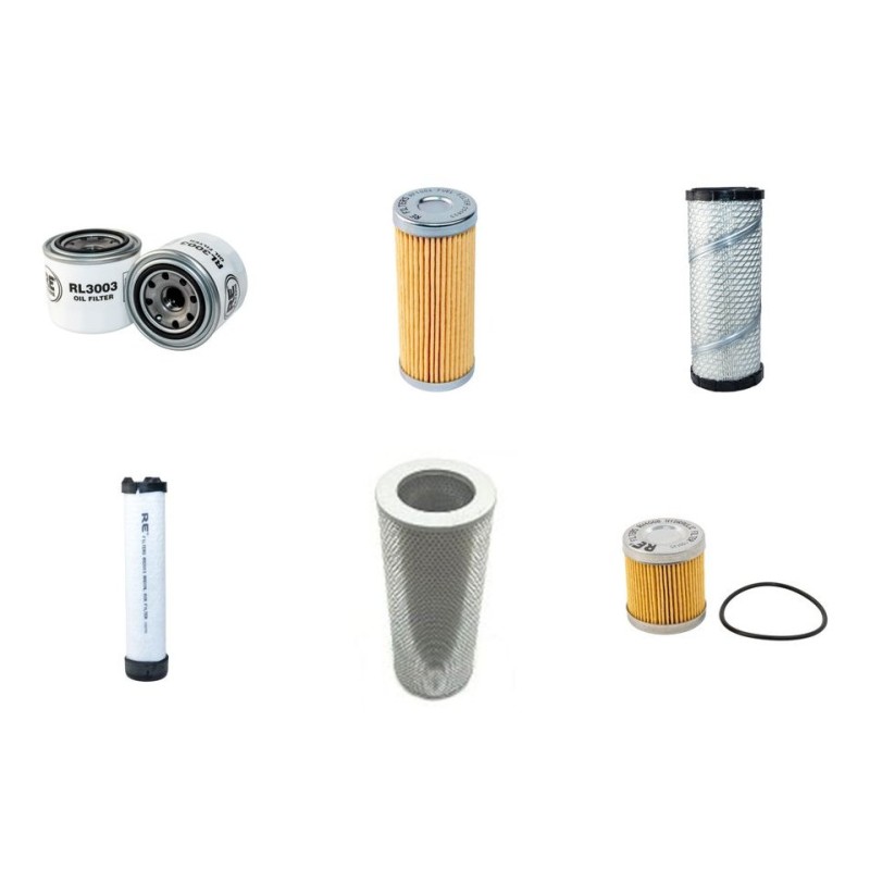 Filter Kit For Hitachi EX 55UR-3 Filter Service Kit with Isuzu 4LE1 Engine