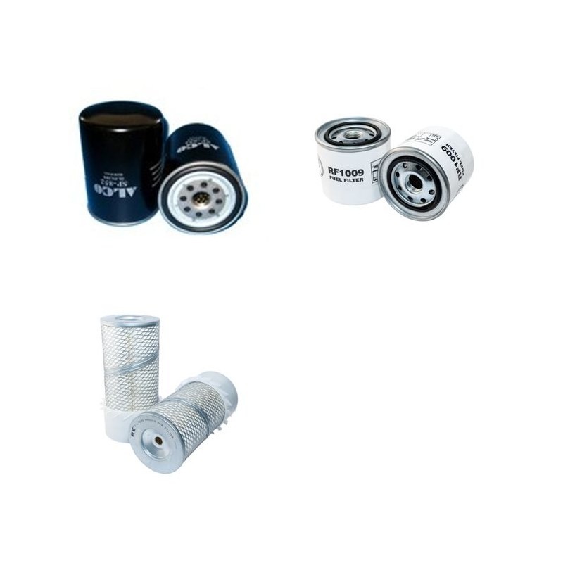 Filter Kit For Hitachi EX 60 Filter Service Kit with Isuzu 4BD1 Engine Air, Oil, Fuel Filters