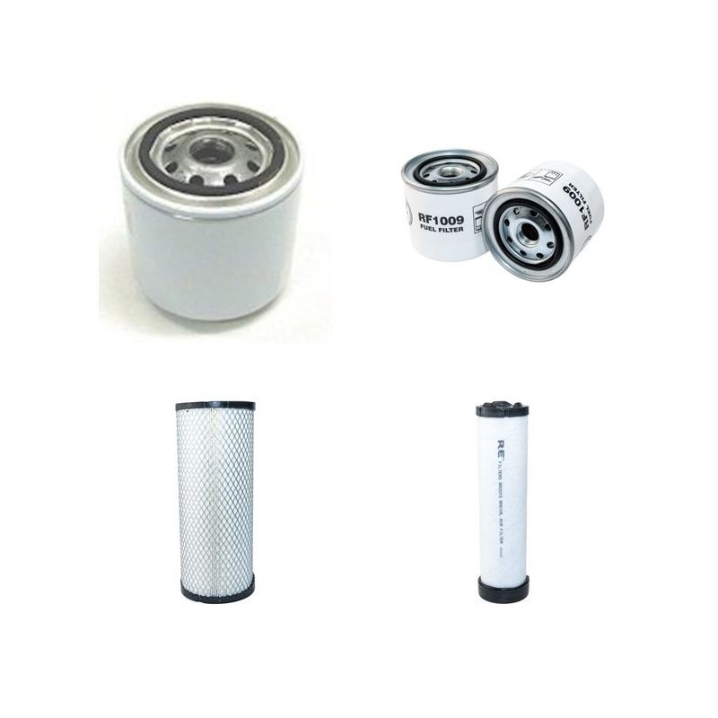 HITACHI EX 60-5 Filter Service Kit Air Oil Fuel Filters w/Nissan BD 3304 Eng.