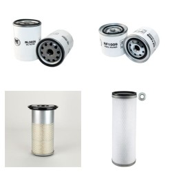 Hitachi EX100, EX100-1, EX100M  Filter Service Kit Air, Oil, Fuel Filters