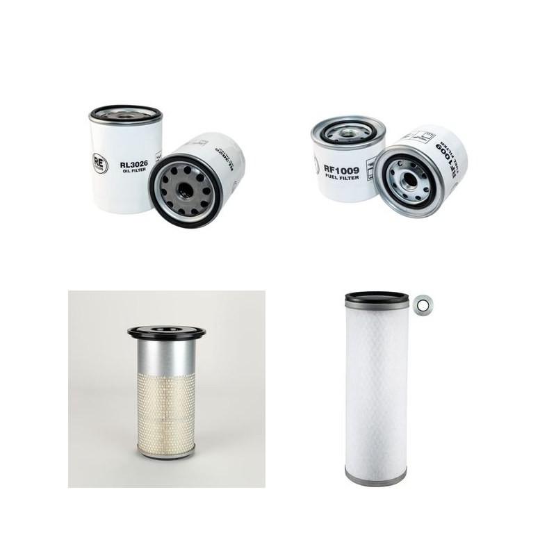 HITACHI EX 100 M-2 Filter Service Kit Air Oil Fuel Filters w/Isuzu 4BD1 Eng.