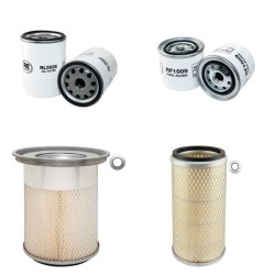 Hitachi EX100 W-2 Filter Service Kit Air Oil Fuel Filters