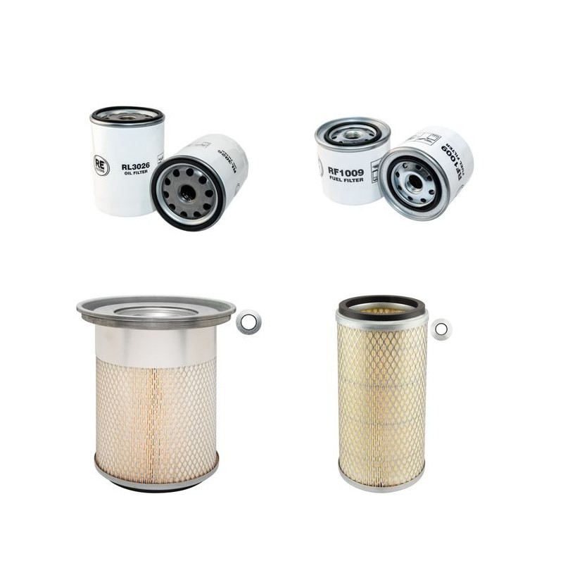 Filter Kit For Hitachi EX 100 WD-3 Filter Service Kit Air Oil Fuel Filters with Isuzu 4BD1 Engine
