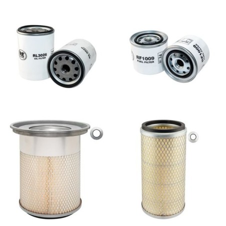 HITACHI EX 120-1 Filter Service Kit Air Oil Fuel Filters w/Isuzu 4BD1 Eng.