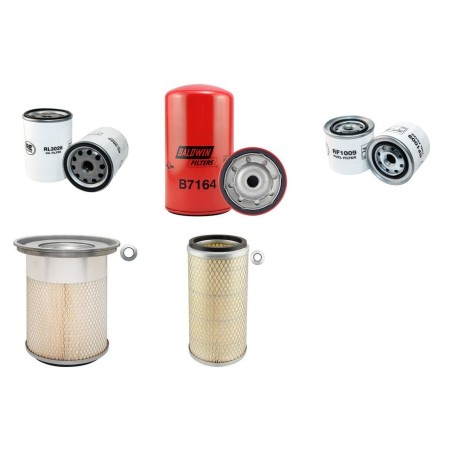 Filter Kit For Hitachi EX 120-3 Filter Service Kit Air Oil Fuel Filters with Isuzu 4BD1 Engine