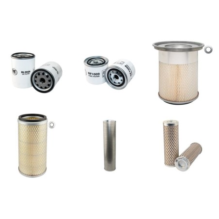 HITACHI EX 150 Filter Service Kit w/Isuzu 4Bd1T Eng.