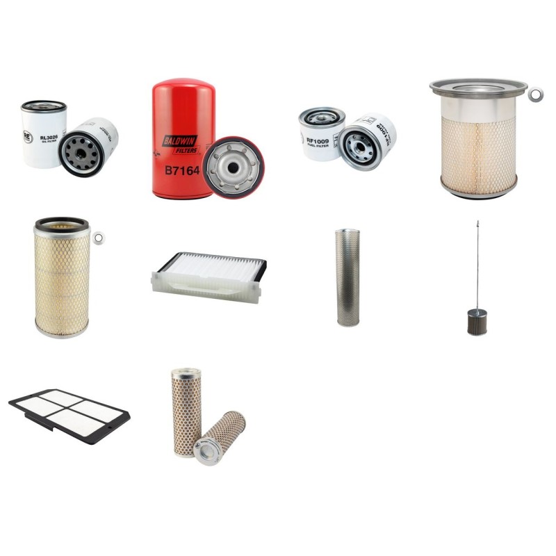 Filter Kit For Hitachi EX 165 Filter Service Kit with Isuzu Engine