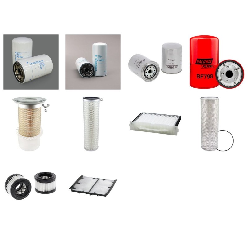 Filter Kit For Hitachi EX 215 Filter Service Kit with Isuzu Engine