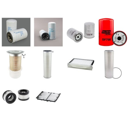 Filter Kit For Hitachi EX 215 Filter Service Kit with Isuzu Engine