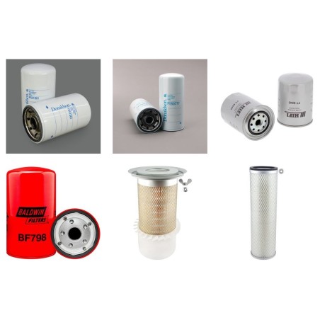 Filter Kit For Hitachi EX 215 Filter Service Kit Air Oil Fuel Filters with Isuzu Engine