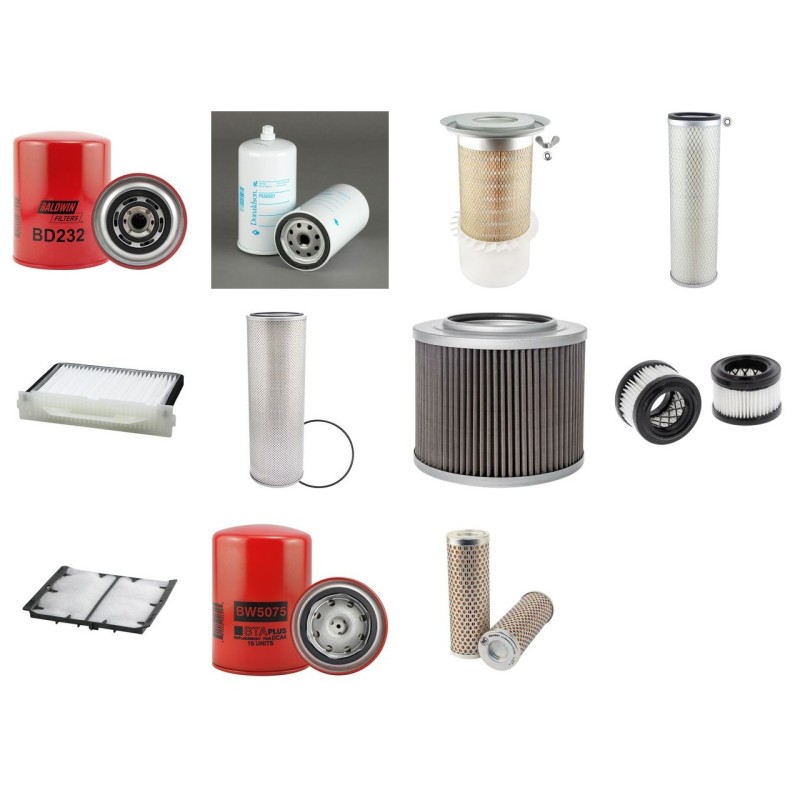 Filter Kit For Hitachi EX 215 Filter Service Kit with Fiat 8065.25.085 Engine