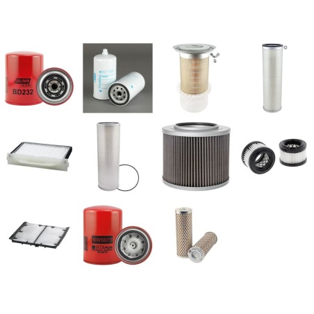 Filter Kit For Hitachi EX 215 Filter Service Kit with Fiat 8065.25.085 Engine