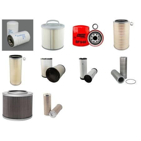 Filter Kit For Hitachi EX 220 LC Filter Service Kit with HINO H 06C-T Engine