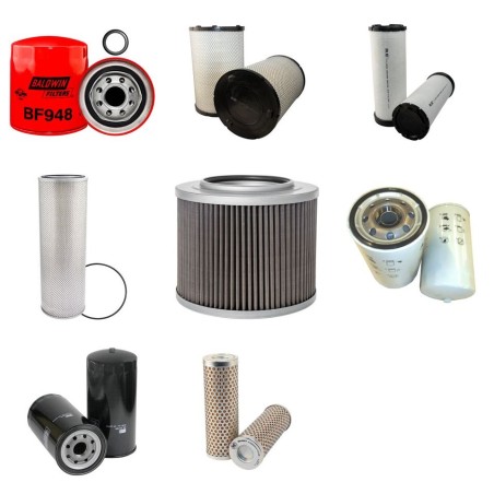 Filter Kit For Hitachi EX 220-5 Filter Service Kit with HINO H 07CT Engine