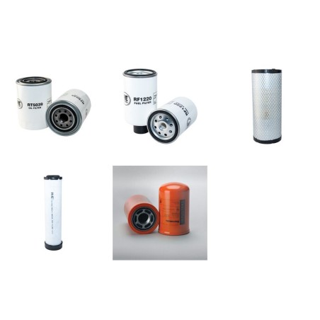 Filter kit for Case Poclain 75 XT with Case Engine