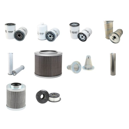 HITACHI FH 130 W3 Filter Service Kit w/Cummins 4Bt3.9 Eng.