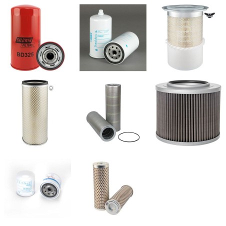Filter Kit For Hitachi FH 240-3 Filter Service Kit with Iveco Engine Serial No 244X0001-
