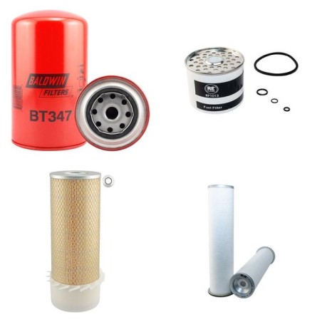 HITACHI FR 7 Filter Service Kit Air Oil Fuel Filters w/Fiat 8045 Eng.