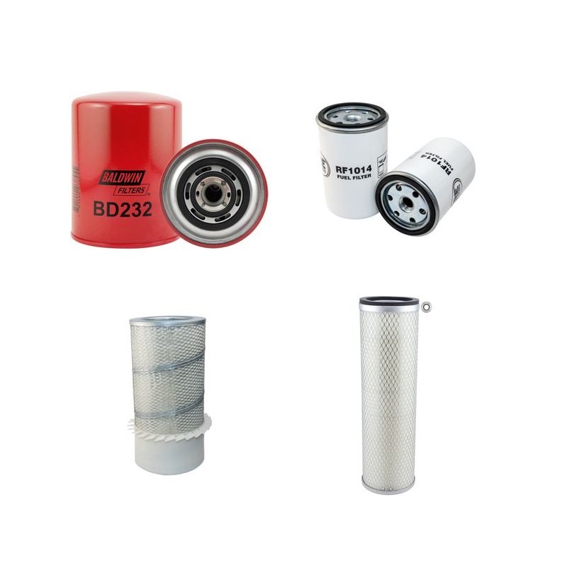 HITACHI FR 130/ FR 130.2 Filter Service Kit Air Oil Fuel Filters w/Fiat 8065T Eng.