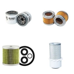 Hitachi UE15 Filter Service Kit with Isuzu 3KB1 Engine Air,