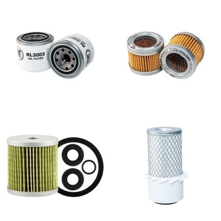 Filter Kit For Hitachi UE 15 Filter Service Kit with Isuzu 3KB1 Engine Air, Oil, Fuel Filters