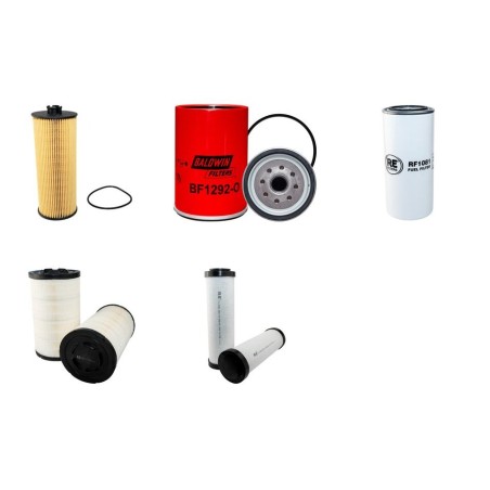 FUCHS MHL 350E Filter Service Kit Air Oil Fuel Filters w/Deutz TCD61L6 Eng.   YR  2014