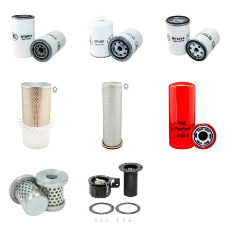 Filter kit for Case (Poclain) 988 with Case 6T590 Engine