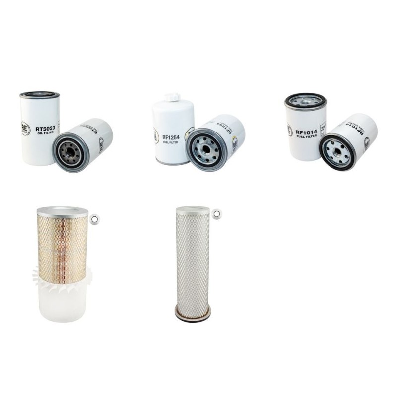 Filter kit for Case (Poclain) 988 with Case 6T590 Engine