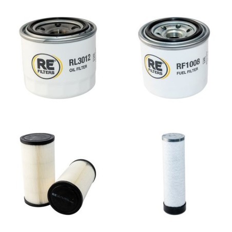 GEHL SL 1640E Filter Service Kit Air Oil Fuel Filters w/Yanmar 3TNV82ATIER4 Eng.