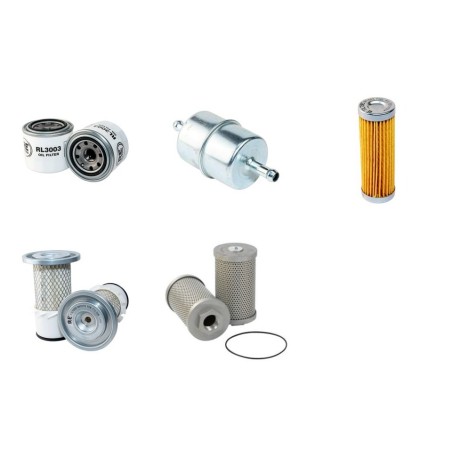Filter kit for Case Poclain CK08 w Kubota Z430K1 Engine