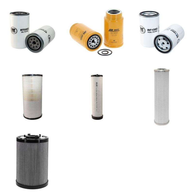 GEOTEC ROTOMAX XL Filter Service Kit w/Perkins 1104D-E44T Eng.