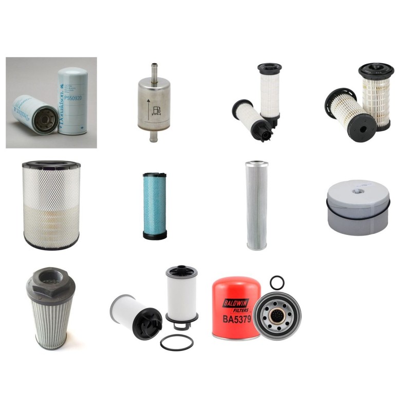 GEOTEC ROTOMAX XL GTi Filter Service Kit w/Perkins 1206 E-E70TTA Eng.