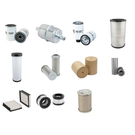 Case CX130 Excavator Filter Service Kit with  Cummins 4TA-390 Engine