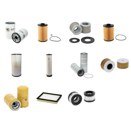 Filter kit for Case CX130B 2011- with Isuzu Engine