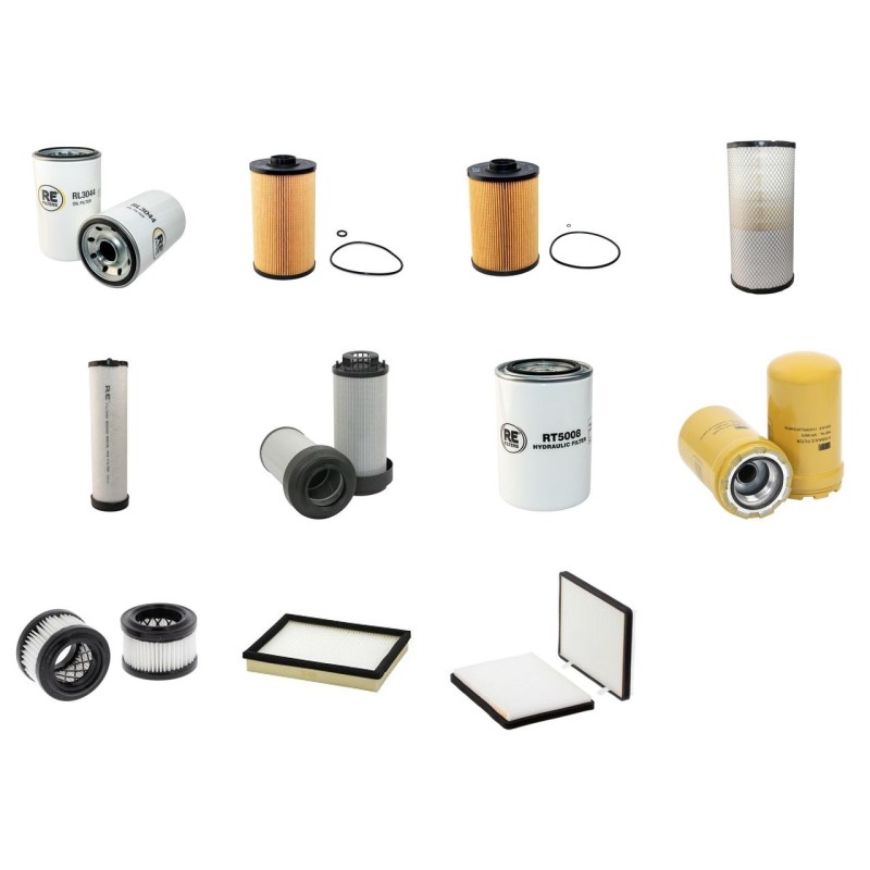Case CX130B Tier3 2007- Filter Service Kit w Isuzu Engine