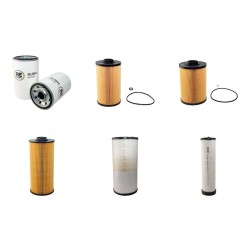Filter kit for Case CX130B Tier3 2007- w Isuzu Engine Air - Oil - Fuel