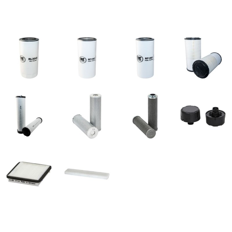HAMM 3412 HT/HTP/P/ VIO Filter Service Kit w/Deutz TCD 2012L04 2V Eng.