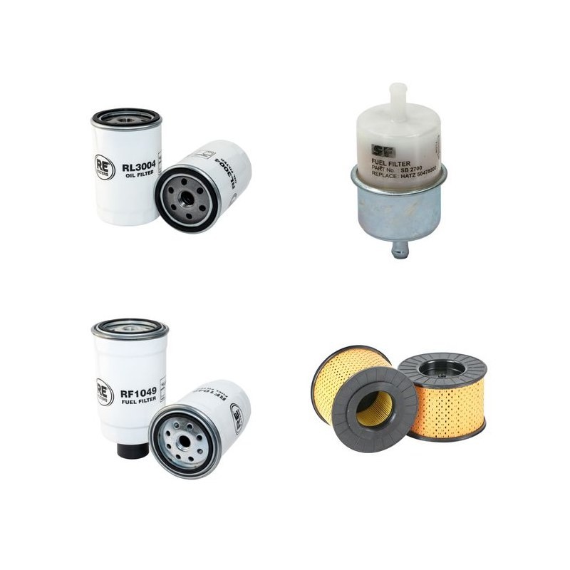 HAMM HD 12 VT Filter Service Kit Air Oil Fuel Filters w/HATZ 4W35 Eng.   YR  2007-