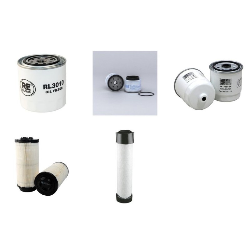 HAMM HD 12 VT/VV Filter Service Kit w/Kubota D 1503M-E3B Eng. Air, Oil, Fuel Filters