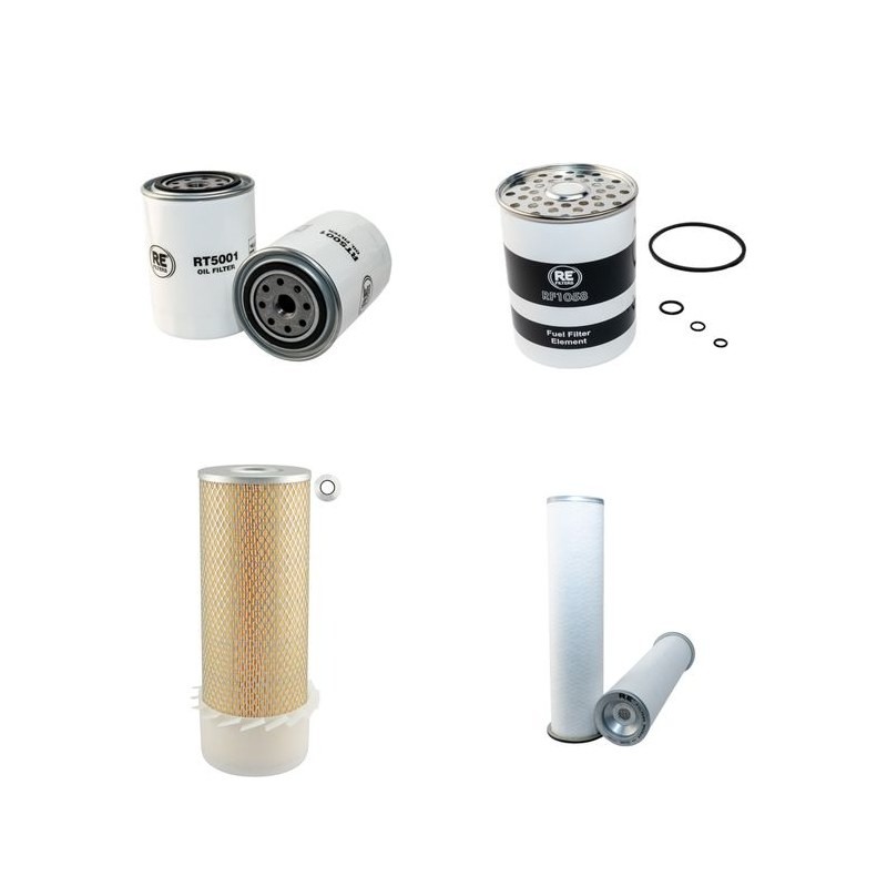 HANOMAG 22C/CI Filter Service Kit Air Oil Fuel Filters w/Perkins 4.248 Eng.