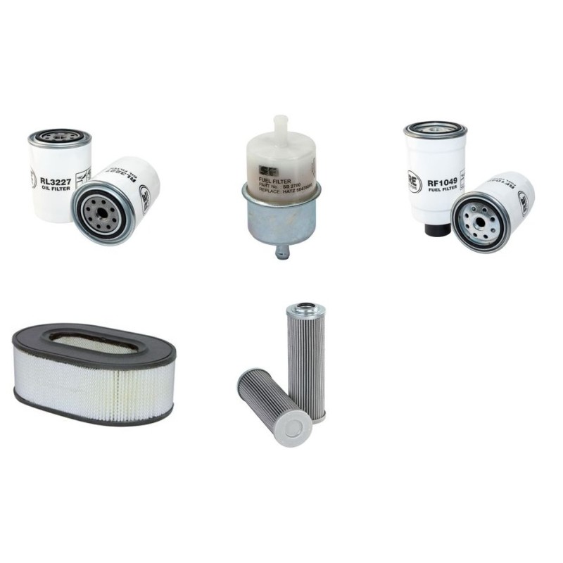 HAULOTTE H 12 SX Filter Service Kit w/HATZ 2L41C Eng.   YR  2006-
