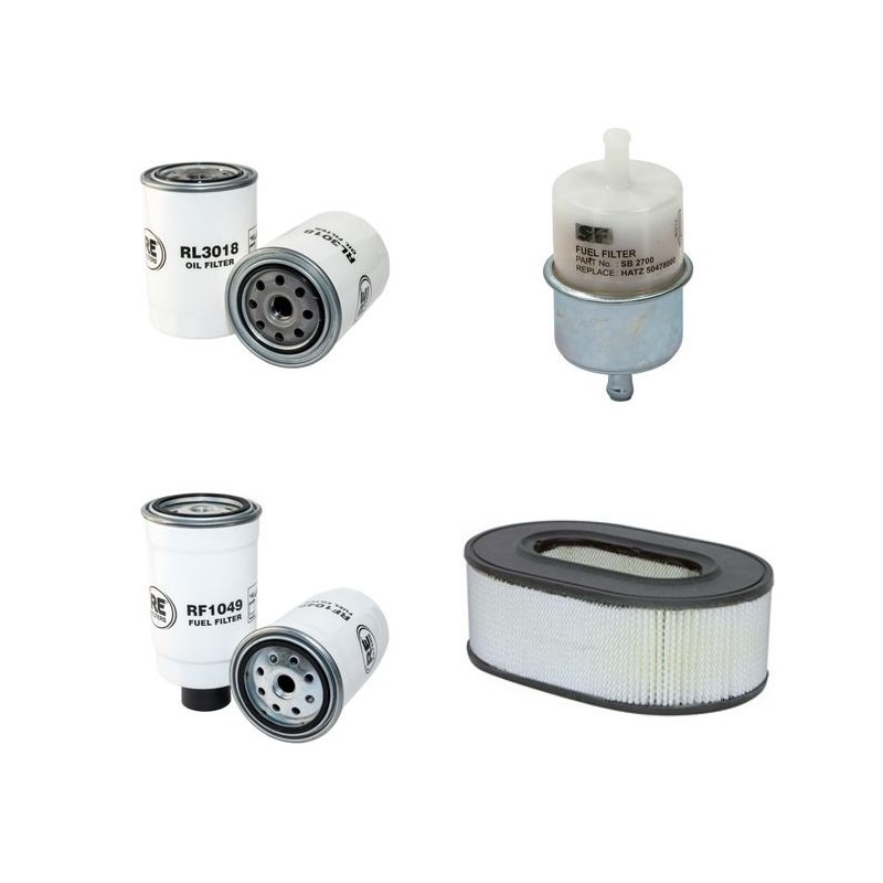 HAULOTTE H 21 TX Filter Service Kit Air Oil Fuel Filters w/HATZ 3L40C Eng.