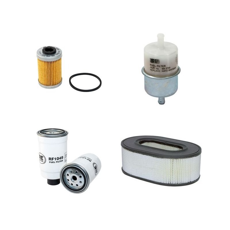 HAULOTTE HA 16 D/DX Filter Service Kit Air Oil Fuel Filters w/HATZ Eng.