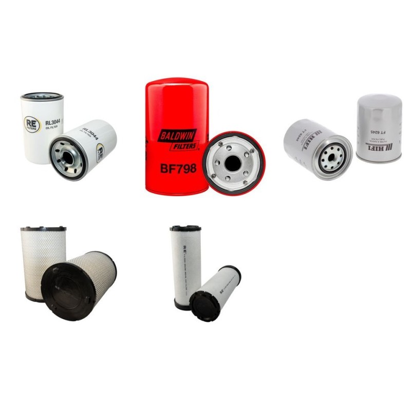HITACHI EG 70R-3 Filter Service Kit Air Oil Fuel Filters w/Isuzu AH-4HK 1X Eng.