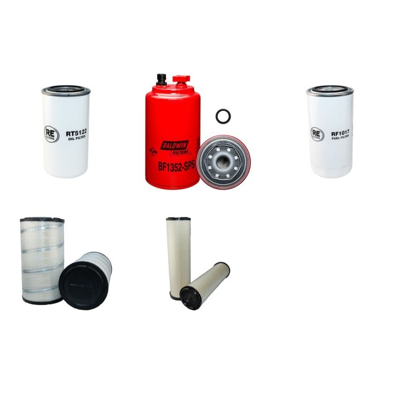 HITACHI ZW 180 (PL) Filter Service Kit Air Oil Fuel Filters w/Cummins QSB 6.7 Eng.   YR  2008-2013