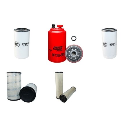 Filter Kit For Hitachi ZW 180 (PL) Filter Service Kit Air Oil Fuel Filters with Cummins QSB 6.7 Engine  Year 2008-2013