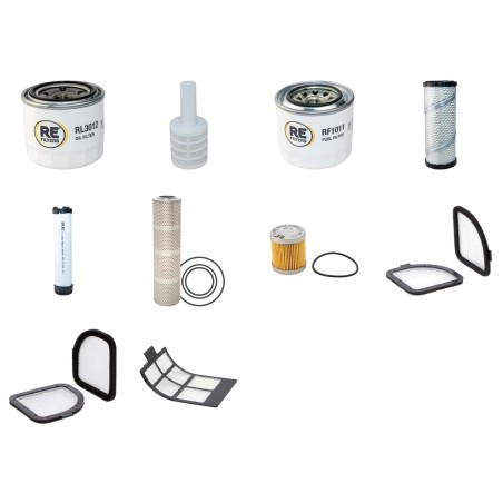 HITACHI ZX 30U-2 Filter Service Kit w/Yanmar 3TNV88 Eng. Serial No -10138