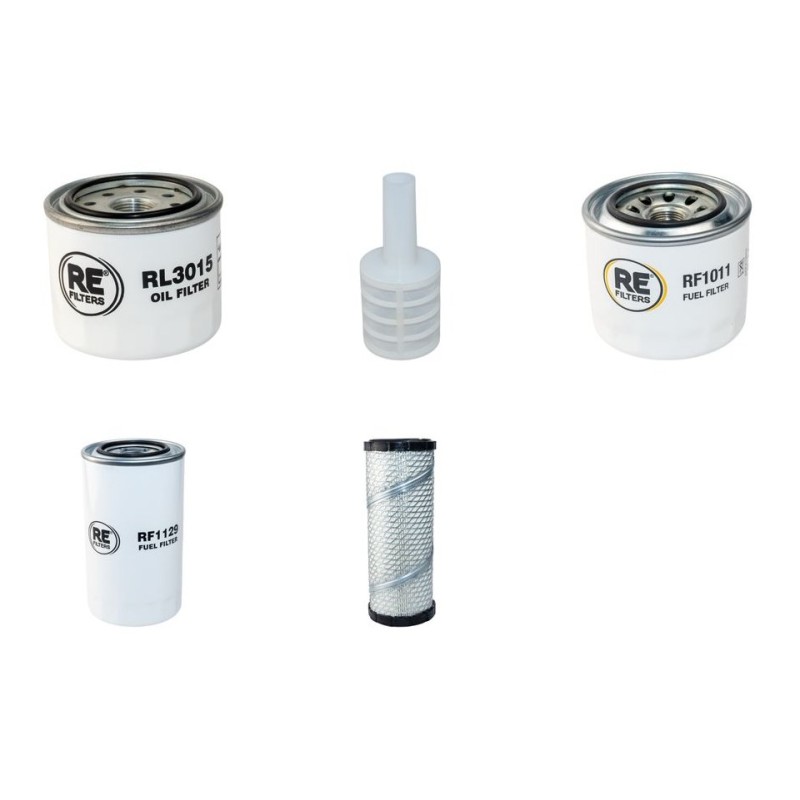 Filter Kit For Hitachi ZX 33U-3 Filter Service Kit with Yanmar 3TNV88 Engine Air, Oil, Fuel Filters