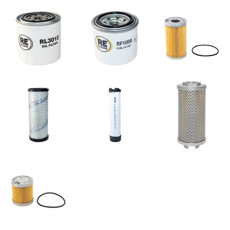 HITACHI ZX 50 Filter Service Kit w/Kubota V2203 Eng.